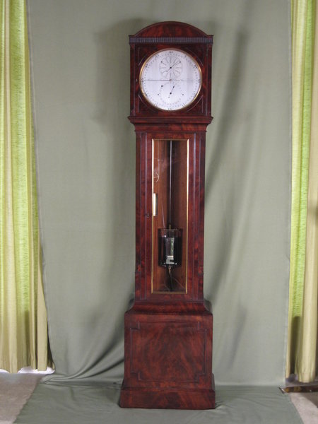  Mahogany longcase regulator with 24 hour dial