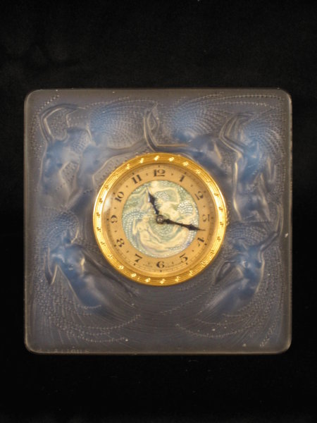  Lalique dressing table clock