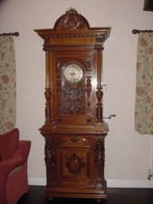 A musical symphonion longcase