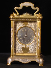 Finely decorated Turkish market Basilisk carriage clock