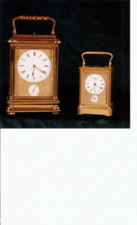 Gorge cased giant carriage clock.