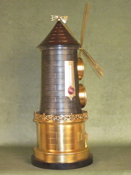 19th Century Windmill Novelty Clock