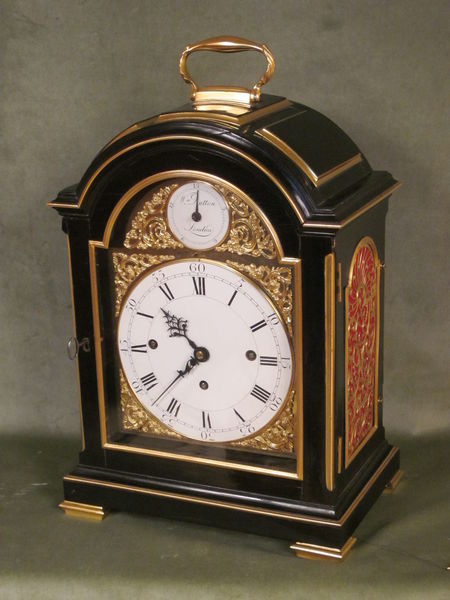Three train quarter chiming table clock 
