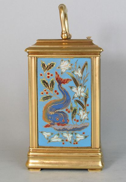 Cannelee Cased Carriage Clock