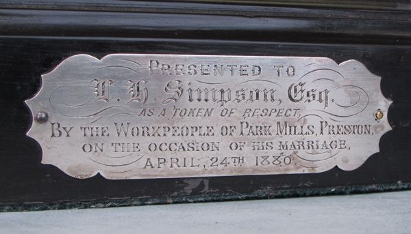 Gilded Carriage Clock on Ebony Base