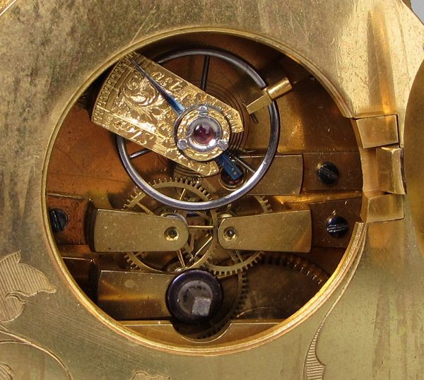 19th Century 8 Day Travelling Clock