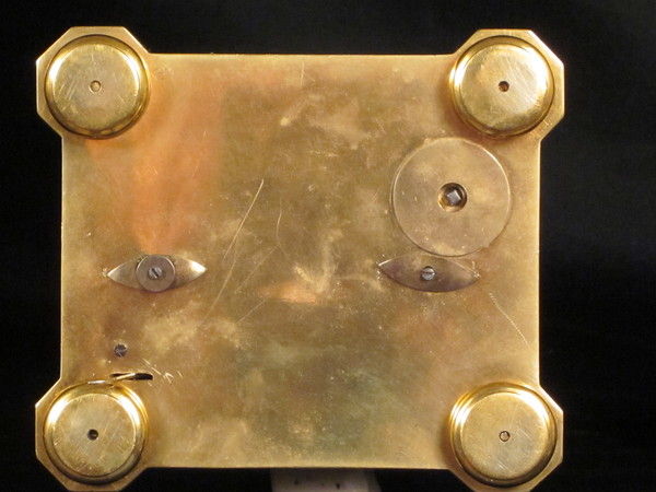 Rare fully engraved early musical carriage clock with day, date and alarm