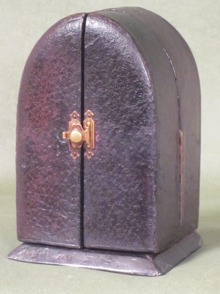 Unique? miniature carriage clock in the form of a country cottage.