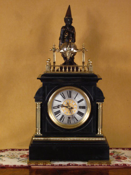 wizard automaton clock with westminster chimes