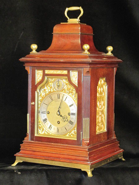 Westminster a whittington chiming mahogany fusee bracket clock