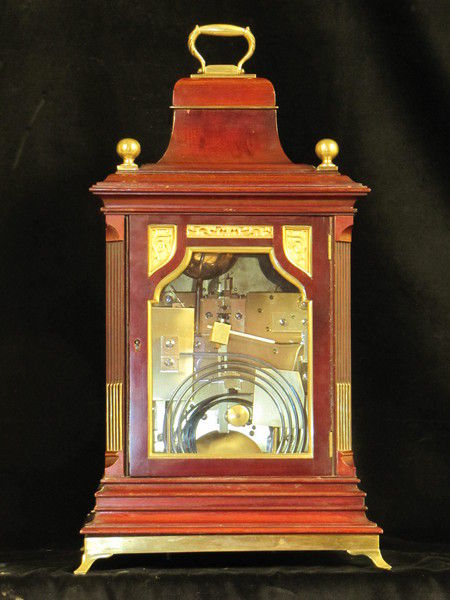 Westminster a whittington chiming mahogany fusee bracket clock