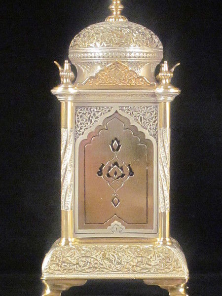 Carriage/travelling clock made for Ottoman market.Highly detailed case.