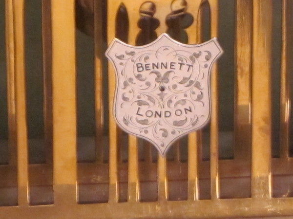 transversely mounted 8 bell skeleton clock based on West front Yorkminster  
