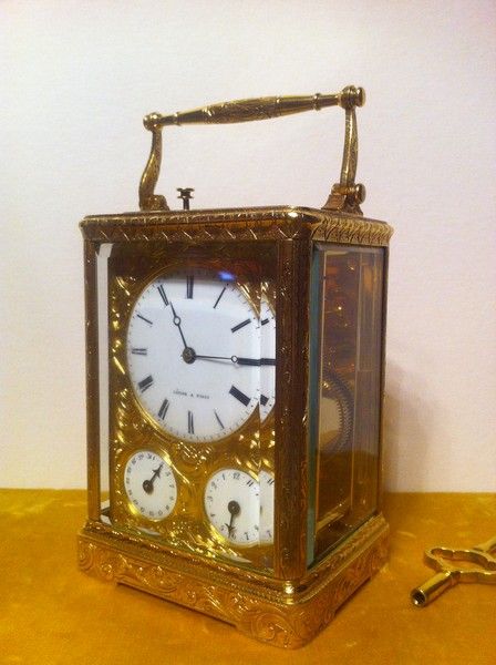 D445. A particularly fine carriage clock, circa 1845-50, LEPINE a PARIS.  