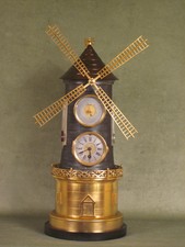 19th Century Windmill Novelty Clock