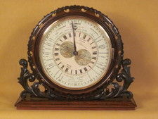 Rosewood cased world time clock, circa 1856