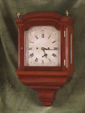 late18th cent mahogany wall clock by Grant Fleet Street London No. 330
