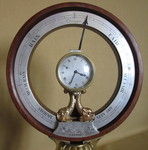 Rare 19th Century Barometer with clock by Carman (England)