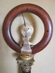 Rare 19th Century Barometer with clock by Carman (England)