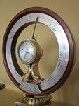 Rare 19th Century Barometer with clock by Carman (England)