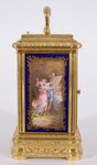 Giant Cased Carriage Clock with Porcelain Panels (France)
