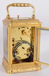 Engraved and Gilded Gorge Cased Carriage Clock  (Paris)