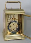 Gilded Carriage Clock on Ebony Base (France)