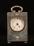 sub-miniature swiss blue enamelled timepiece (France)