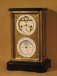 Perpetual calendar clock, days of week,month,year, moon phases (France)
