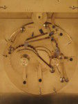 Perpetual calendar clock, days of week,month,year, moon phases (France)