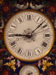 large champleve enamel carriage clock centre seconds (France)