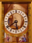 Cannelee cased carriage clock with three fine panels (France)