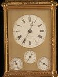 fully engraved Grande sonnerie gorge carriage clock with calendar work (France)