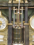 Complex industrial clock based on the steam pump. (France)