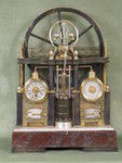 Complex industrial clock based on the steam pump. (France)