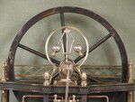 Complex industrial clock based on the steam pump. (France)