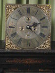 early square dial lacquer longcase in very original condition. circa710 (England)