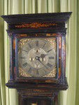 early square dial lacquer longcase in very original condition. circa710 (England)