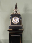 rare automaton clock with wizard striking the quarters on four bells (France)