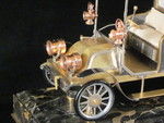 A rare automaton car clock by Guilmet,  (France)