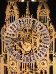 striking and repeating skeleton clock based on York Minster (England)