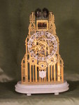 transversely mounted 8 bell skeleton clock based on West front Yorkminster   (England)