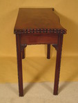 D125 Fine quality Georgian mahogany tea table with finely figured veneers.  (England)