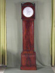  Regency mahogany longcase regulator with wood rod pendulum (England)